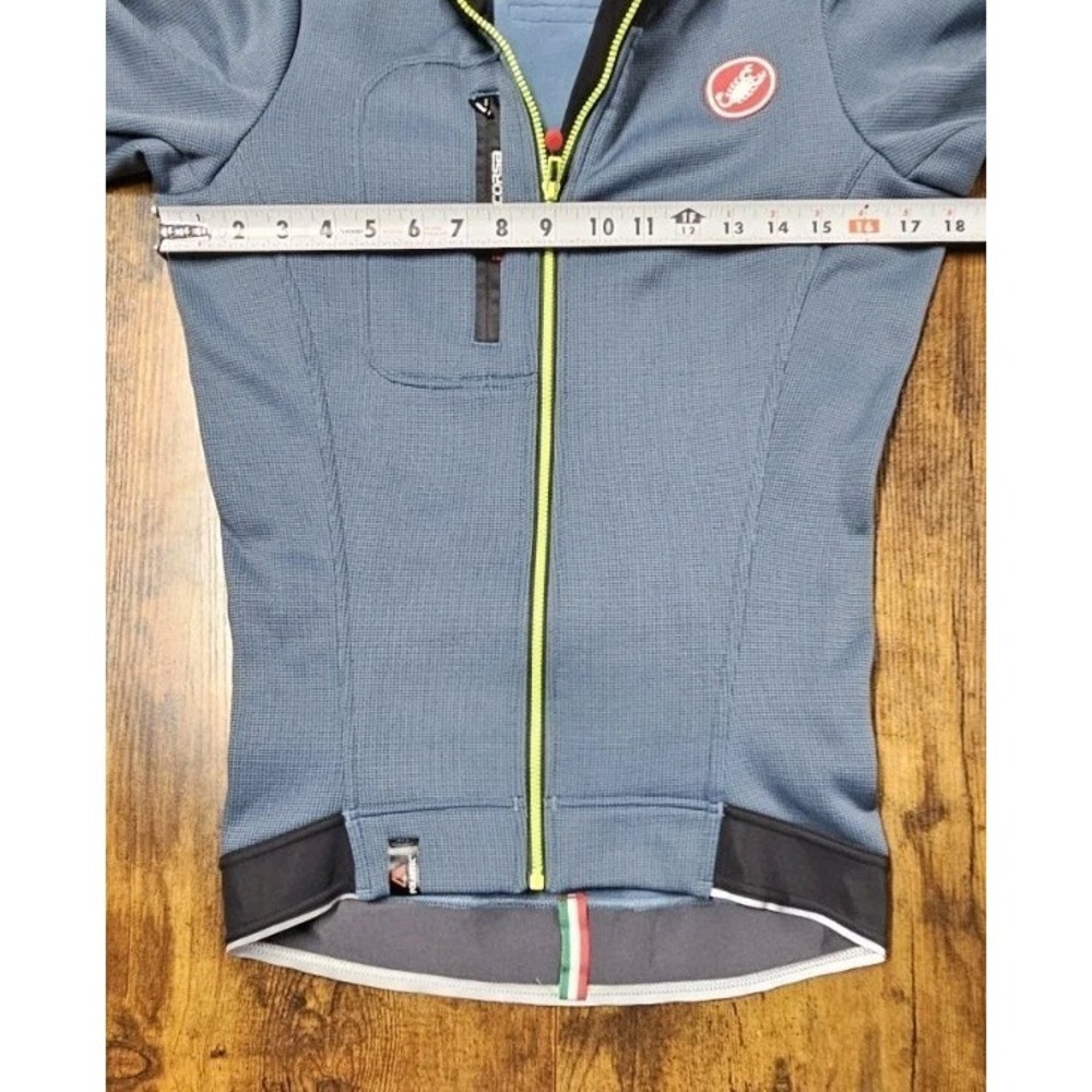 Castelli Rosso Corsa Jersey/Jacket, Men's Blue / Black Small Polartec - Picture 4 of 10